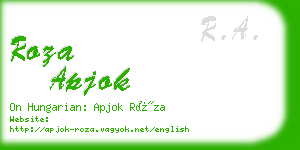 roza apjok business card